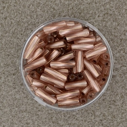 562910204 Glasstifte twisted braun matt 10mm 15g