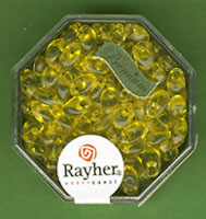 14710162 Magatama 4x7mm goldgelb transparent 12g