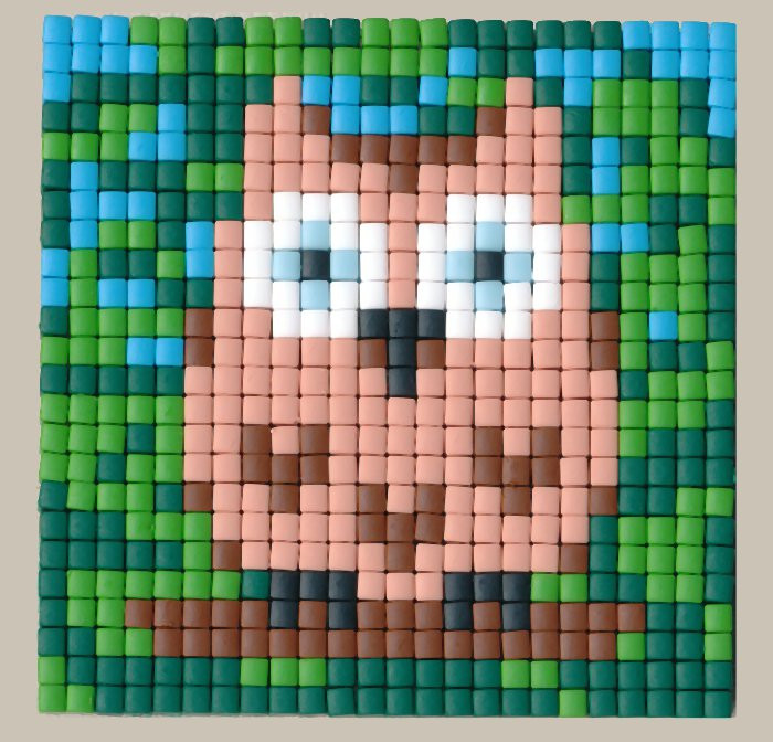77604 Pixelhobby Set kleine Basisplatte Eule