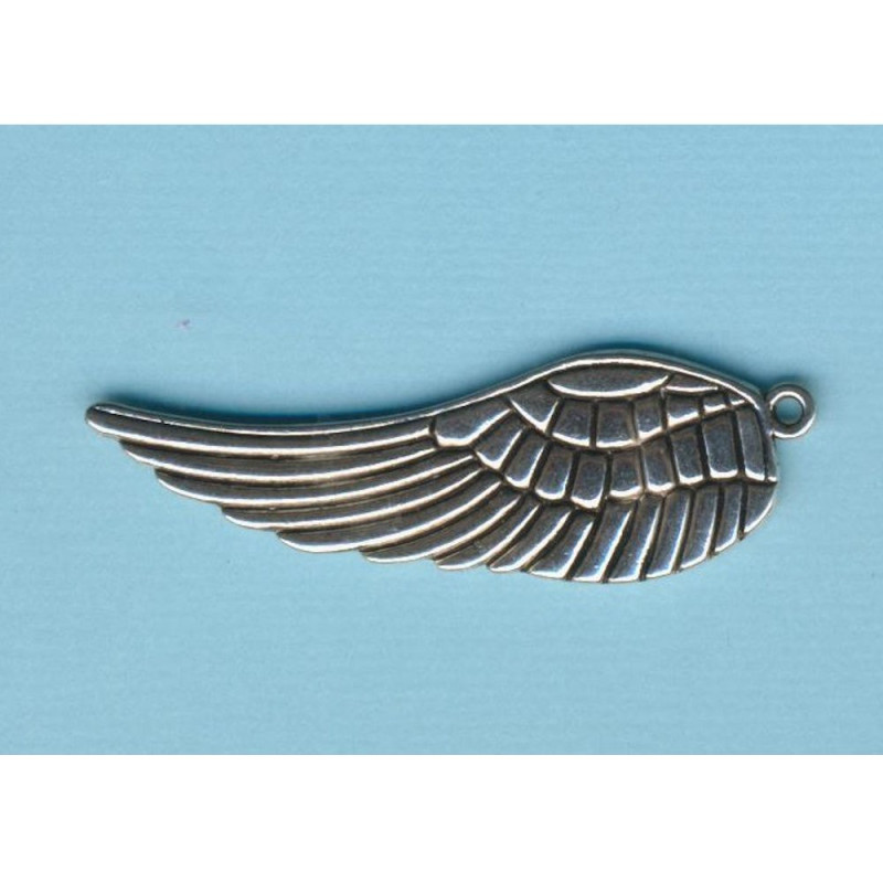 3368-00831 Metallanhänger Flügel 46mm altsilberfarben
