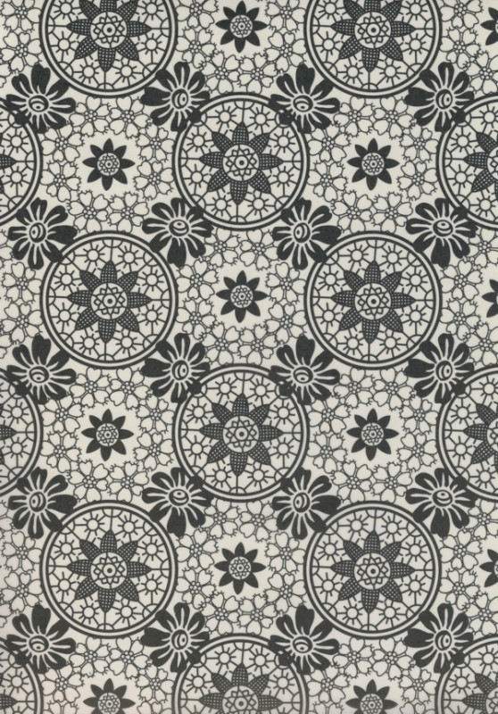 tp59 Transparentpapier A4 Blumen schwarz weiss