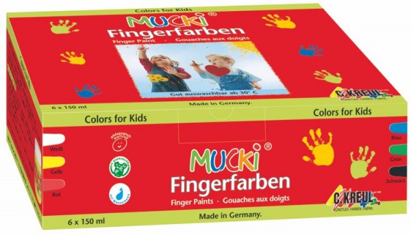 Mucki Fingerfarbe 6er Set