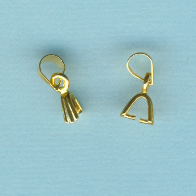 kk0695 Collierschlaufe mit Aufhängung 9x3mm gold