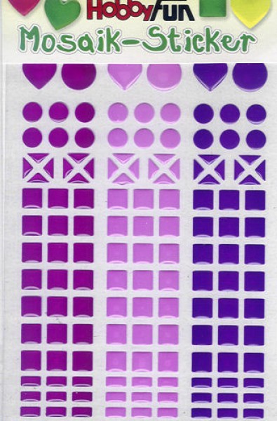 3451805 Mosaik-Sticker magenta-petunie-lila