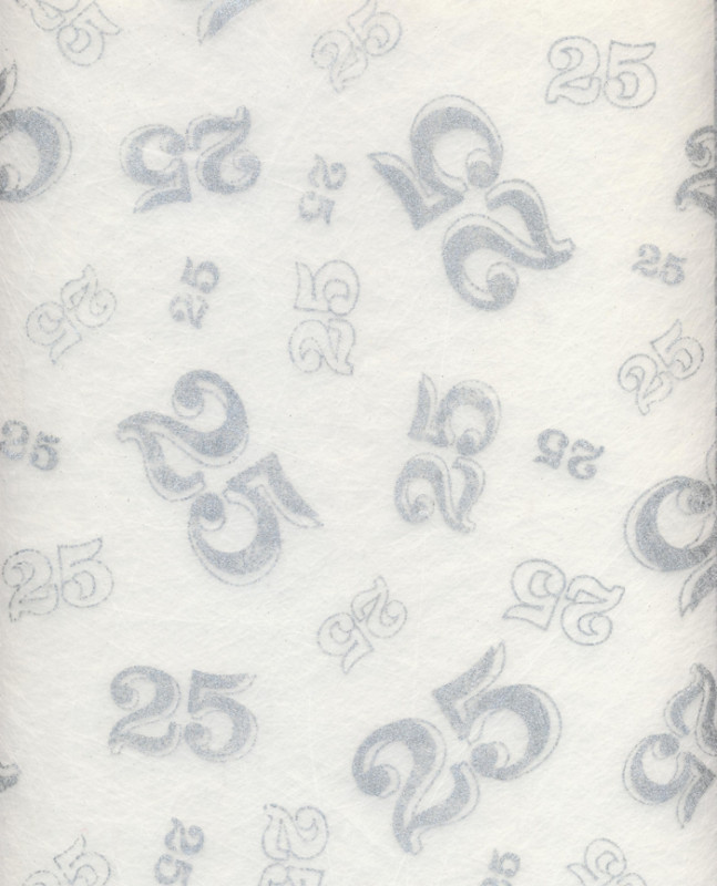 Vlies 25 weiss/silber