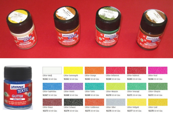 Kreul JAVANA Stoffmalfarbe Glitter 50ml