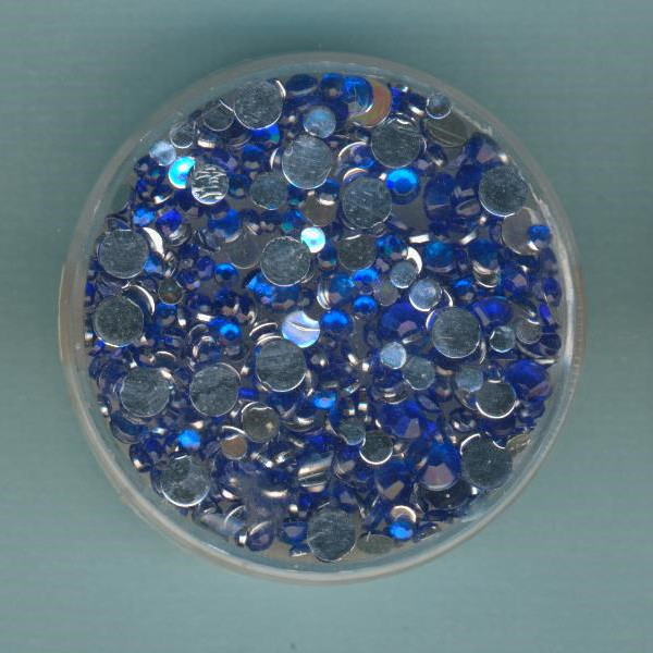 61838 Acryl Strasssteine 2 - 4mm blau 300 Stück