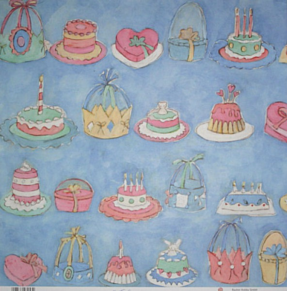 78282000 Scrapbook Papier Birthday 30,5x30,5cm