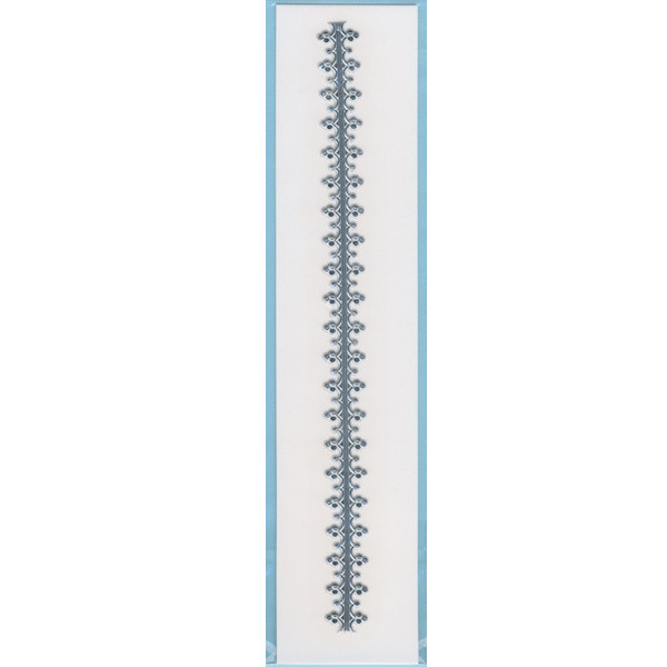 70250491 Verzierwachs Bordüre 235x15mm silber