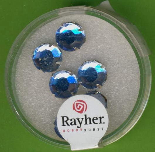 14177825 Strasssteine 8mm aquamarin 6 Stück