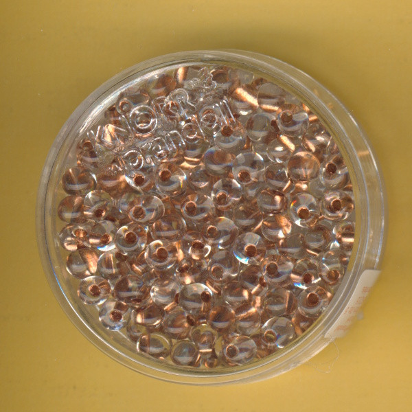 3119479 Glasperlen Tropfen 3,5x3,9mm kristall kupfer 15g