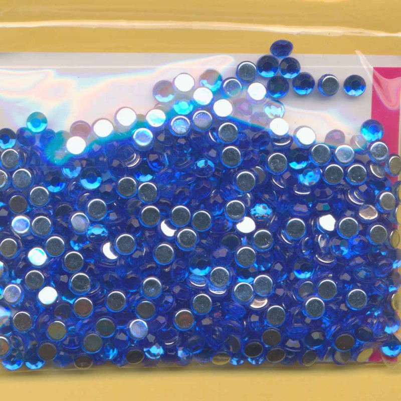 1496048 Schmucksteine Acryl 4mm blau 500 Stück