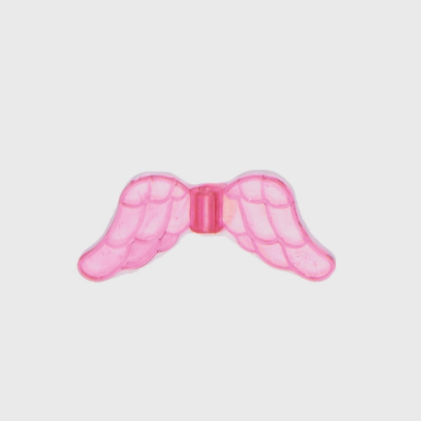 539001451 Acrylflügel rosa transparent 30x10mm