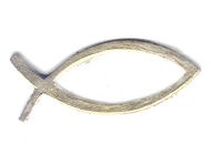 Wachsmotiv Fisch gold 5cm
