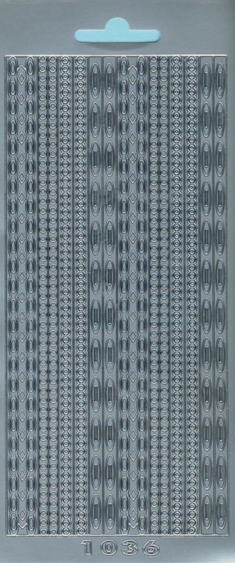 cl1036s Sticker Linien 18 silber