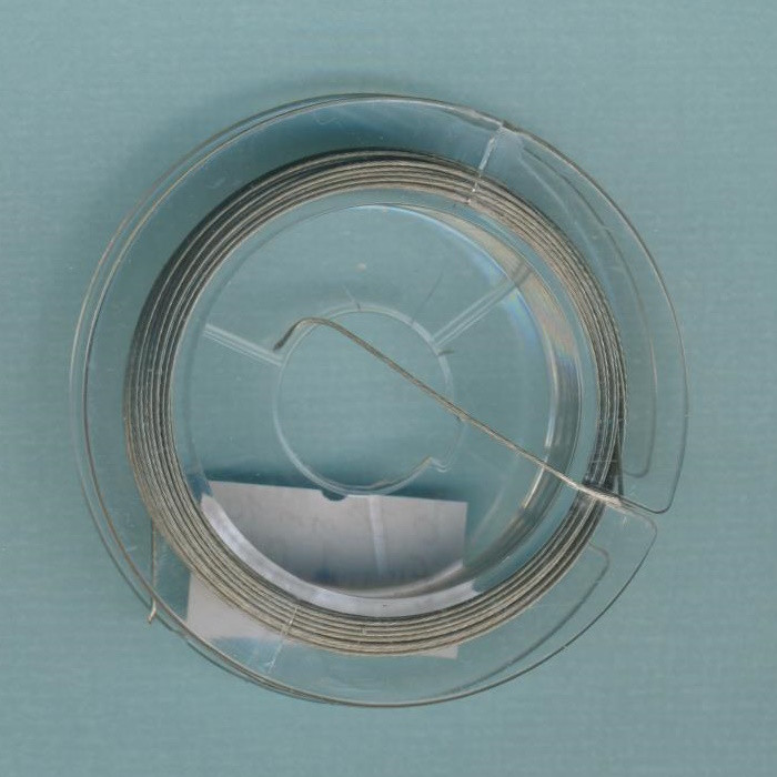 s0014591 Schmuckdraht silber nylonbeschichtet 0,45mm 10m
