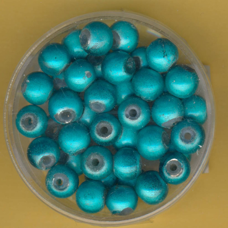 0733-06184 Miracle Beads 6mm türkis 40 Stück