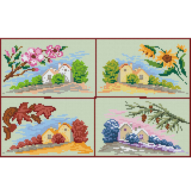 808009 Pixelhobby Klassik Set Vier Jahreszeiten