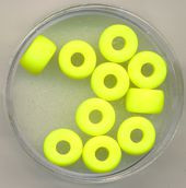 431409814 Glasring 9mm neon gelb