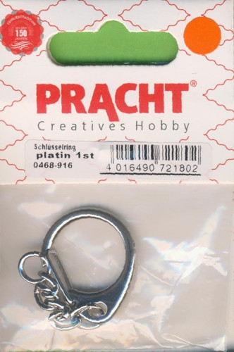 0468-916 Schlüsselring 30mm platin