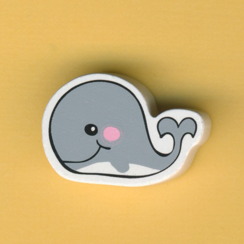 3260156 Schnullerketten Holzperle Wal 28x19x8mm