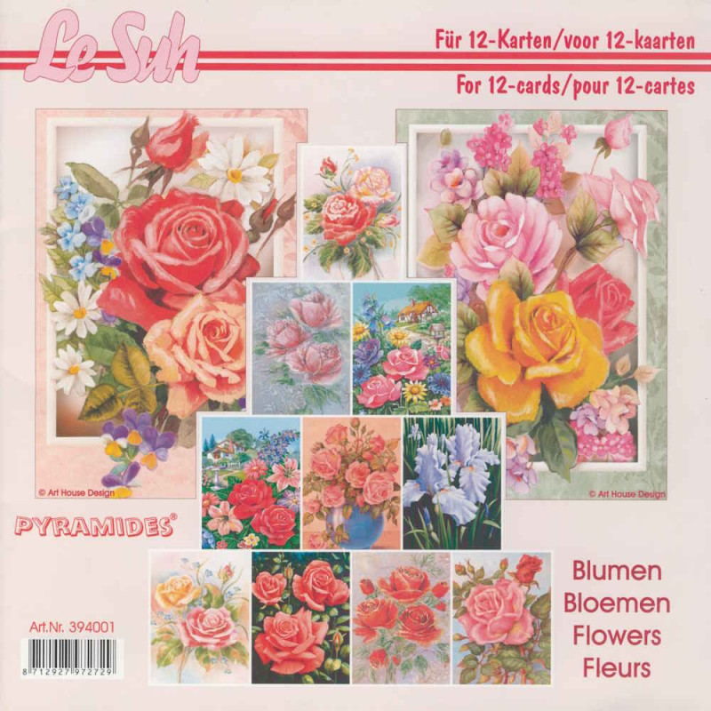 394001 3D Motivbuch Pyramiden Blumen
