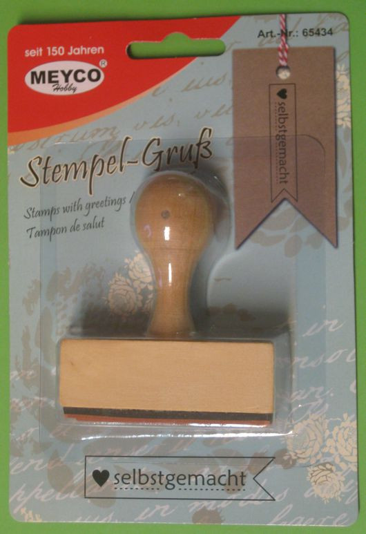 65434 Holzstempel selbstgemacht 60x13mm