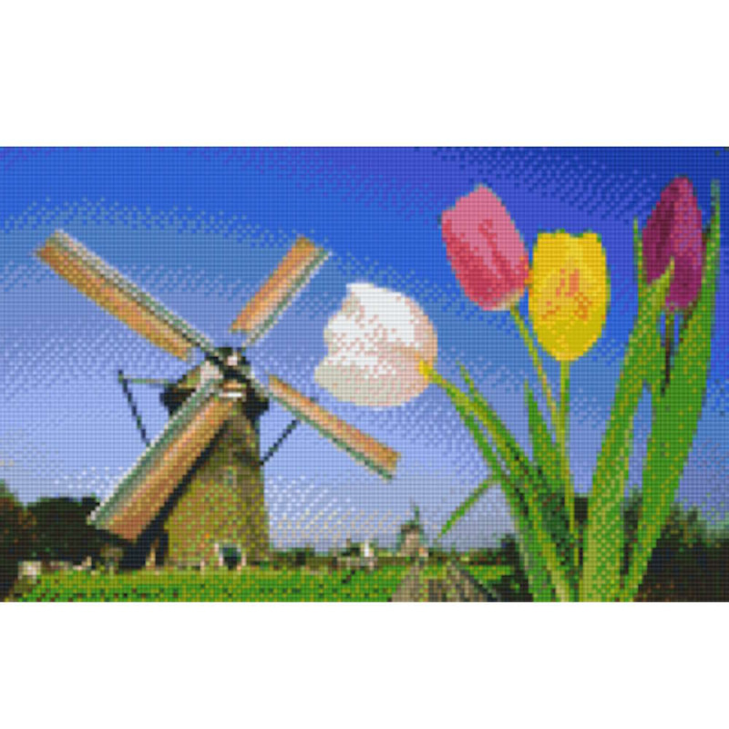 808112 Pixelhobby Klassik Set Windmühle 8