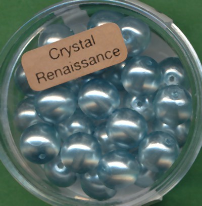 078008484 Crystal Renaissance Perlen 8mm hellblau 25 Stück
