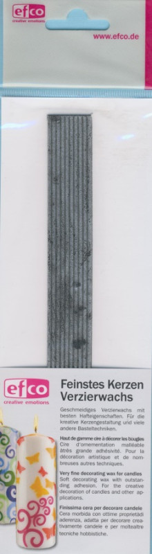 3514091 Wachsstreifen rund 200x2mm Sprenkel silber 10 Stück