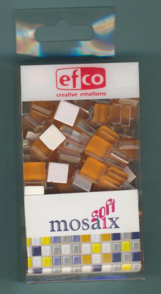 2289016 Mosaix Soft Glassteine 10x10mm orange 200g
