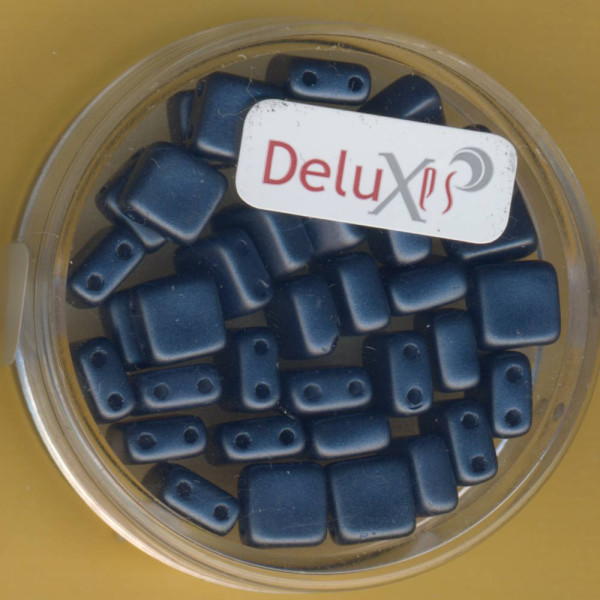 9700-06334 2 hole Square Beads Deluxes 6mm montan 35 Stück