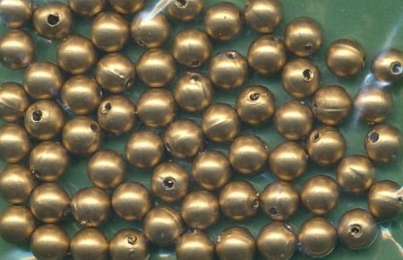 1031196 Wachsperlen 6mm gold matt 60 Stück