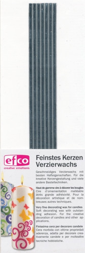 3524203 Wachs Flachstreifen 200 x 3mm silber 7 Stück