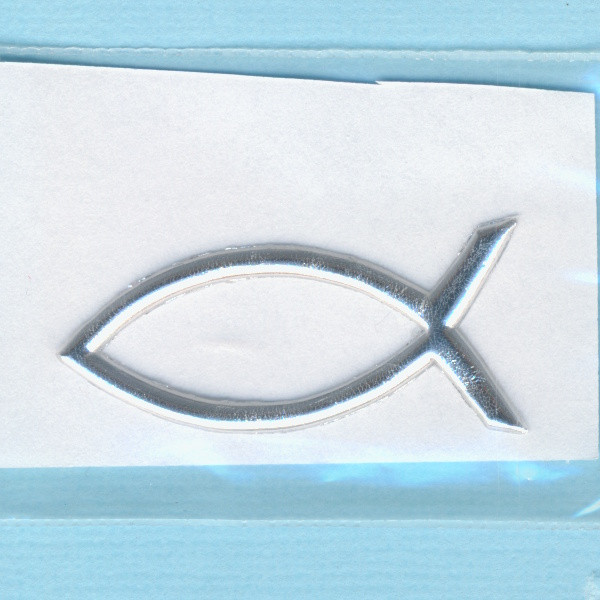 7053-01921 Wachsdekor Fisch 40x18mm silber