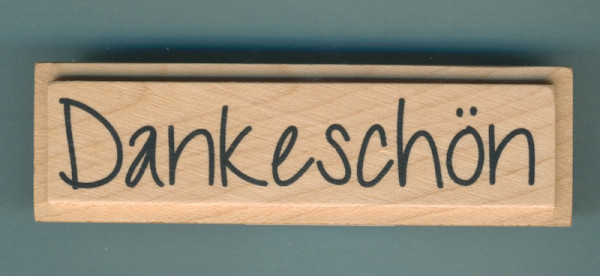 1800620 Holzstempel Dankeschön 9x2,5cm