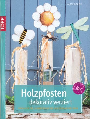 Buch Holzpfosten dekorativ verziert