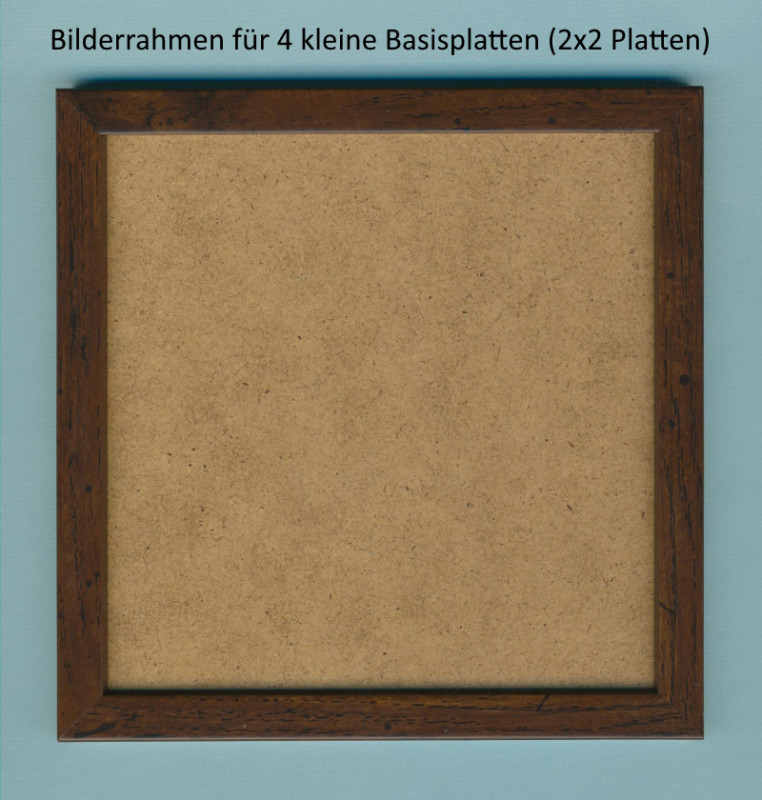702028 Pixelrahmen Walnussbraun 14,2 x 14,2cm