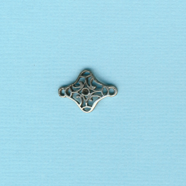 2143748 Armband Zwischenstück Raute 17x12mm altsilber