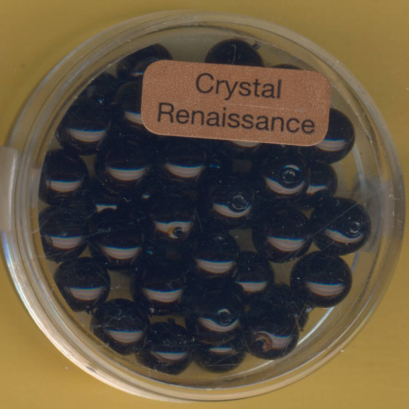 0780-06294 Crystal Renaissance Perlen 6mm schwarz 40 Stück