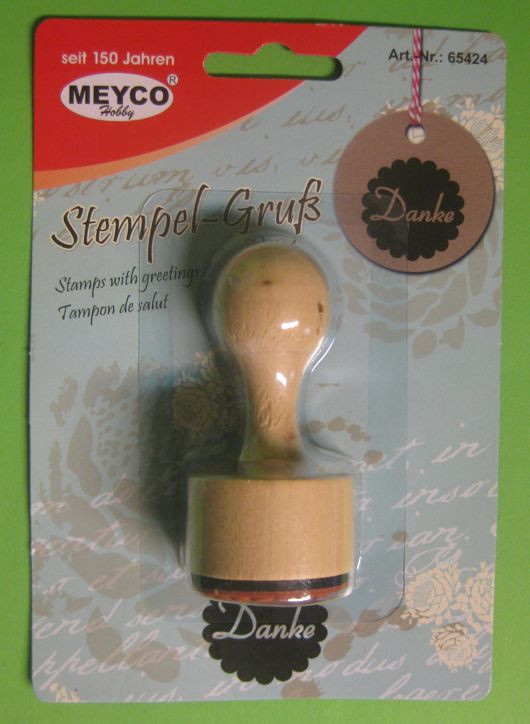 65424 Holzstempel Danke 30mm