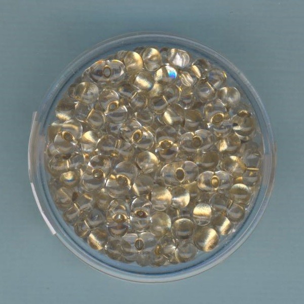 9644124 Farfalle Perlen 6,5x3,2mm kristall bronze 17g