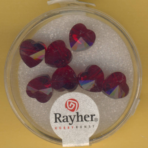 14147815 Swarovski Herzen 8mm rot 7 Stück