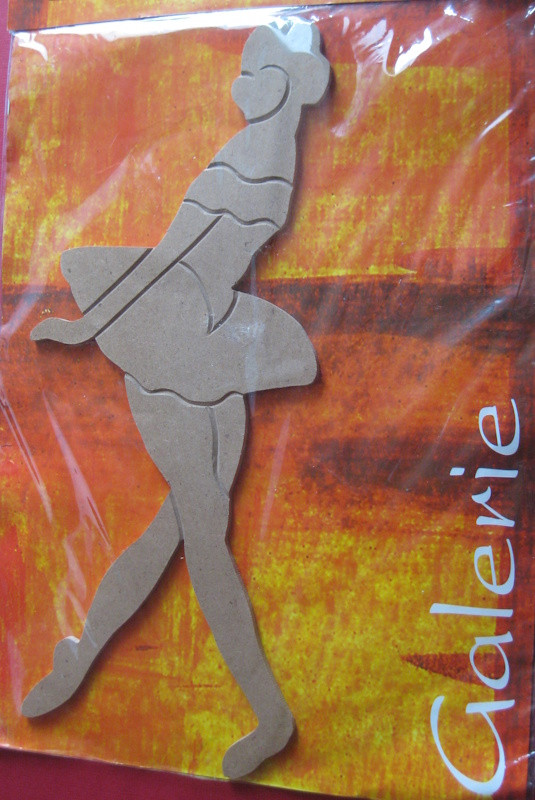 078600000 Holz Dekor Ballerina 33x13,8cm