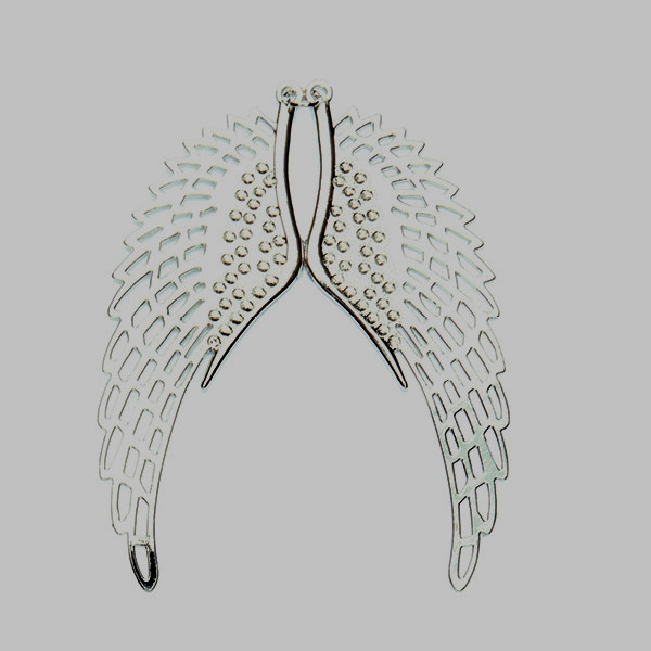 4578-87831 Metallzwischenteil Flügel 6x2cm altsilber