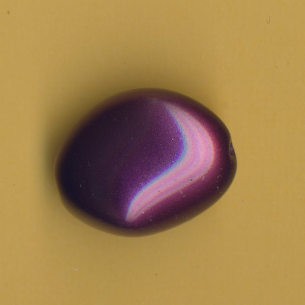 14331318 Glaswachsperle Kiesel 26x22mm purple velvet