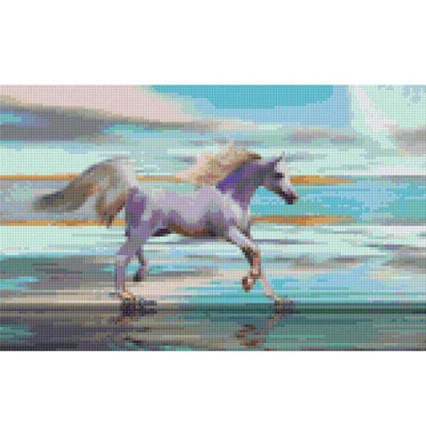 808061 Pixelhobby Klassick Set Pferd weiß