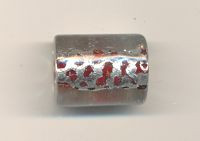 423-02 Glasrolle rot-silber