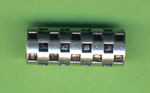 2175022 Metallzierteil Dayton 25x9mm silber-schwarz