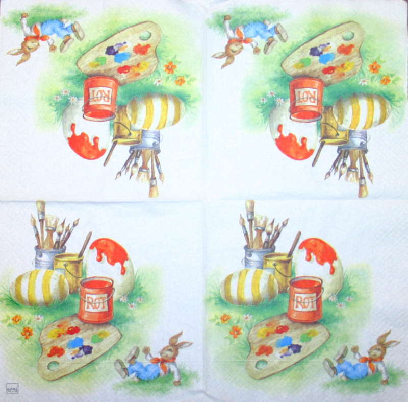 8238100_Serviette-Hase-künstlerisch